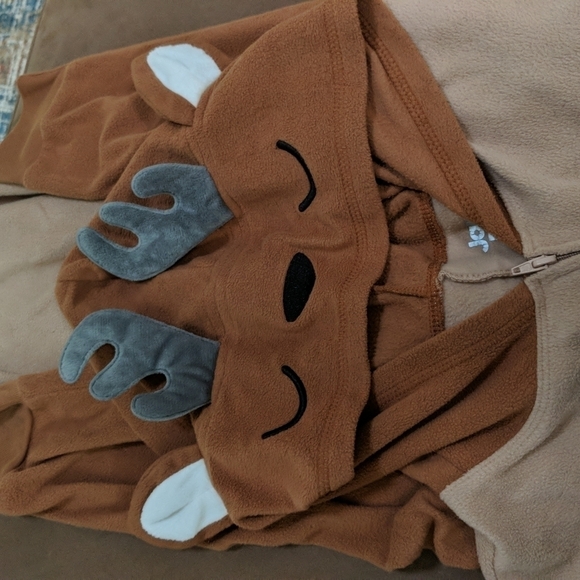 Jammies for your Families Kid's Reindeer Pajamas Size 14/16 - Picture 4 of 5